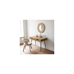 Bureau en bois 2 tiroirs louis