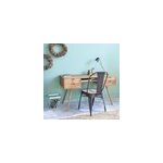 Bureau en bois de teck 4 tiroirs
