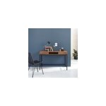 Bureau en bois de teck et mtal