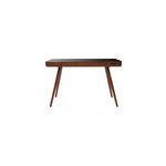 Bureau connect multimdia avec tiroir en verre noir l120 cm clever