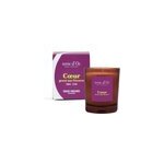 C ur grav� sur l'�corce bougie parfum�e c�dre tonka 180 g terre d'oc