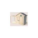 Cabane bois enfant avec pergola et compt Cabane bois enfant avec pergola et compt