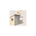 Cabane en bois avec pergola santa barbar Cabane en bois avec pergola santa barbar