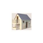 Cabane en bois sur pilotis avec mezzanin