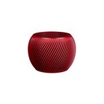 Cache - pot design spirilus rouge