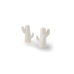 Cactus - 2 porte - bijoux bton blanc