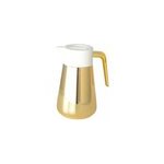 Cafetière isotherme dorée et blanche 1l Cafetière isotherme dorée et blanche 1l