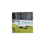 Caiman lot de 2 bains de soleil blanc