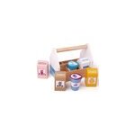 Caisse de produits laitiers en bois