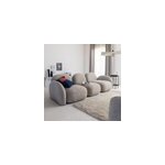 Canap� 3 modules tissu bouclette