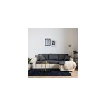 Canap� d'angle convertible clark 3 places gris chin� et blanc