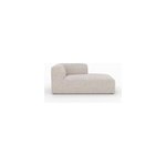 Canap� d'angle droit modulable en tissu beige 4 places - hestia