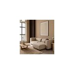 Canap� d'angle en tissu beige