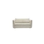 Canap� convertible 2 places en tissu velours c�tel� beige leon