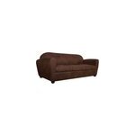 Canap� microfibre aspect cuir vieilli owen