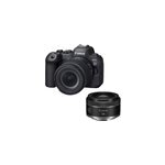 Canon eos r6 mark ii + objectif rf 24 - 105mm f4 - 7. 1 is stm + rf 50mm f1. 8 stm