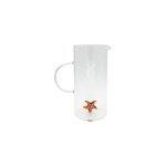Carafe �toile de mer en verre, ambre