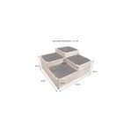 Carr potager 4 bacs en bois