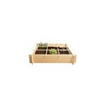 Carr� potager en bois 1 m�tre x 1 m�tre
