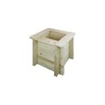 Carre potager exterieur bois - 38x38xh35 cm