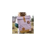 Cartable cp rolltop little gang mauve