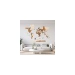 Carte du monde en bois 3d multicolor xl