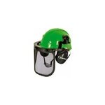 Casque de protection 3 en 1 visire grillage oreillettes antibruit
