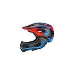 Casque vlo intgral noir rouge bleu m