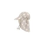 Casquette prot�ge nuque anti - uv motif damier (3 - 6 mois)