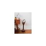 Cendrier en bois massif et cuir n�44