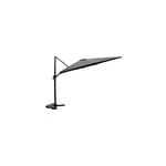 Cesare ensemble parasol gris 3x4m et 4 dalles  lester