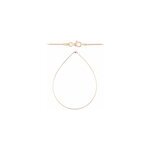 Chaine omga argent plaqu or rose 50 cm