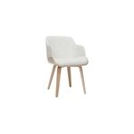 Chaise blanc et bois clair lucien