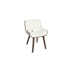 Chaise blanc et bois fonc rubbens