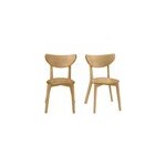 Chaises bois clair (lot de 2) leena