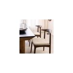 Chaise bois hêtre foncé aline (lot de 2) Chaise bois hêtre foncé aline (lot de 2)