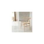 Chaise en bois de mindy assise tisse