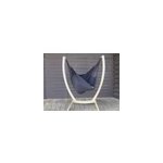 Chaise hamac noir xl avec support bois Chaise hamac noir xl avec support bois