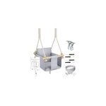 Chaise hamac suspendue bébé en bois Chaise hamac suspendue bébé en bois