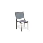 Chaise de jardin empilable en alu toile plastifi�ee