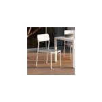 Chaise de jardin taupe et blanc