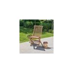 Chaise de jardin en teck huil pliante