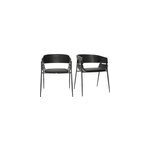 Chaises noires (lot de 2) wess