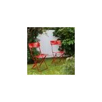 Chaise pliante rouge