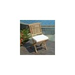 Chaises pliantes teck barbade lot de 2