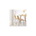 Chaise en rotin et en mtal (lot de 2)