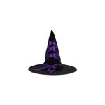 Chapeau de sorcire noir et violet