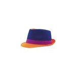 Chapeau trilby neon bleu