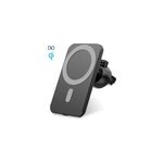 Chargeur sans fil qi pour voiture, avec support magn�tique.