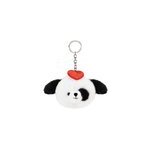 Charm chien coeur rouge - porte cl�s
